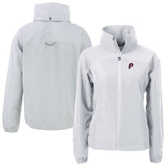 Philadelphia Phillies Cutter & Buck Women's Cooperstown Collection Charter Eco Recycled Full-Zip Jacket | MLB New