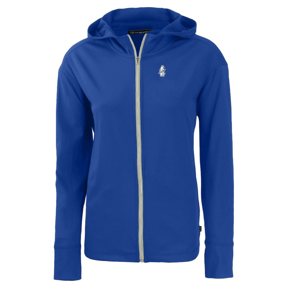 Chicago Cubs Cutter & Buck Women's Cooperstown Collection Daybreak Eco Recycled Full-Zip Hoodie Jacket | MLB For sale