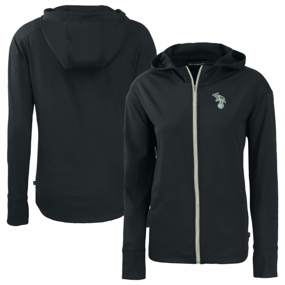 Athletics Cutter & Buck Women's Daybreak Eco Recycled Full-Zip Hoodie Jacket | MLB For sale