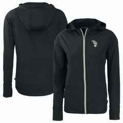 Athletics Cutter & Buck Women's Daybreak Eco Recycled Full-Zip Hoodie Jacket | MLB For sale