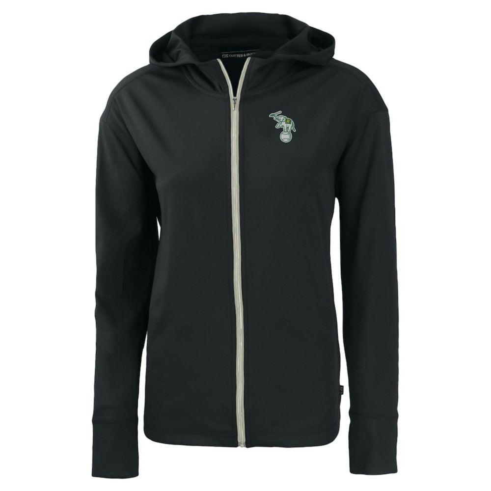 Athletics Cutter & Buck Women's Daybreak Eco Recycled Full-Zip Hoodie Jacket | MLB For sale