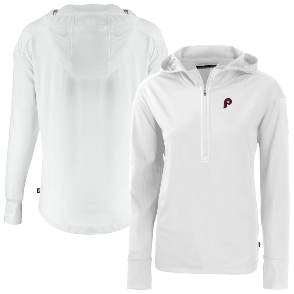 Philadelphia Phillies Cutter & Buck Women's Daybreak Eco Recycled Half-Zip Hoodie | MLB Near me