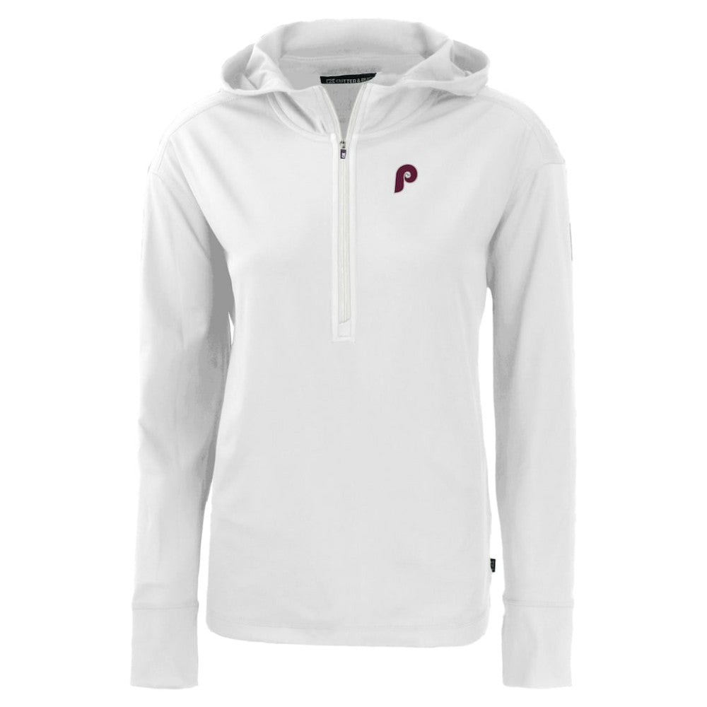 Philadelphia Phillies Cutter & Buck Women's Daybreak Eco Recycled Half-Zip Hoodie | MLB Near me