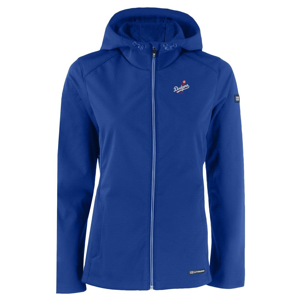 Los Angeles Dodgers Cutter & Buck Women's Evoke Eco Softshell Recycled Full-Zip Jacket | MLB Discount