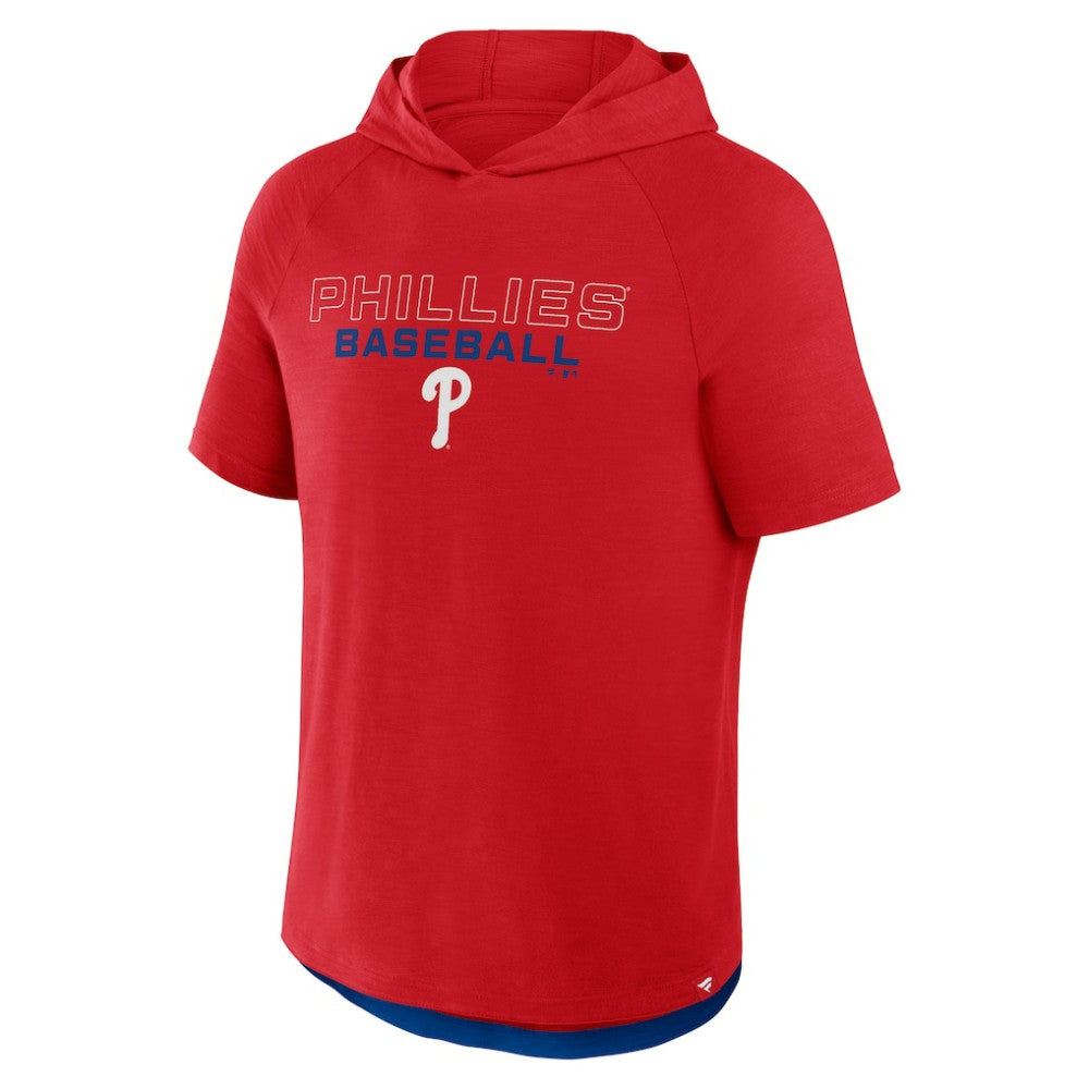 Philadelphia Phillies Fanatics Clubhouse Optimal Play Raglan Hoodie T-Shirt | MLB For sale