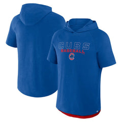 Chicago Cubs Fanatics Clubhouse Optimal Play Raglan Hoodie T-Shirt | MLB Online