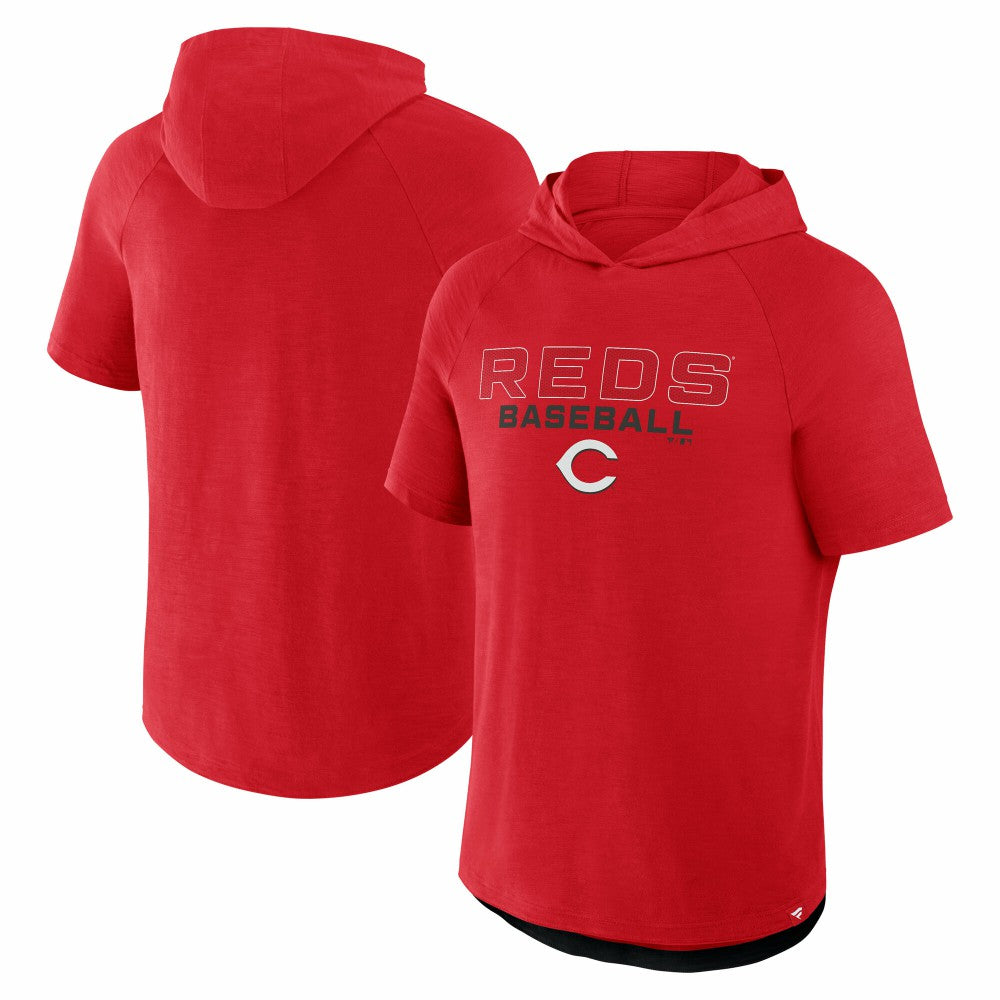Cincinnati Reds Fanatics Clubhouse Optimal Play Raglan Hoodie T-Shirt | MLB US