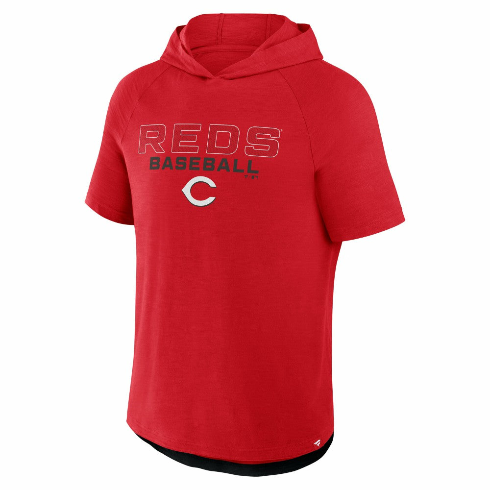 Cincinnati Reds Fanatics Clubhouse Optimal Play Raglan Hoodie T-Shirt | MLB US