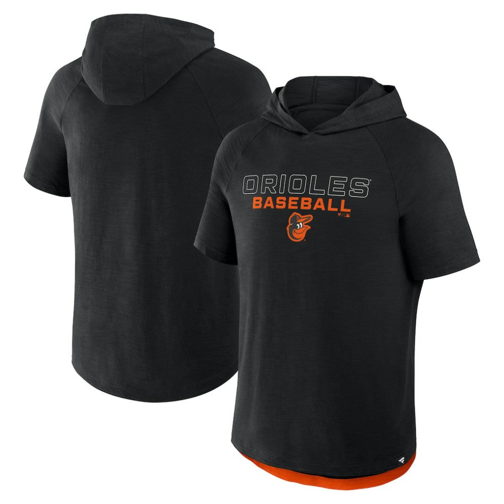 Baltimore Orioles Fanatics Clubhouse Optimal Play Raglan Hoodie T-Shirt | MLB New