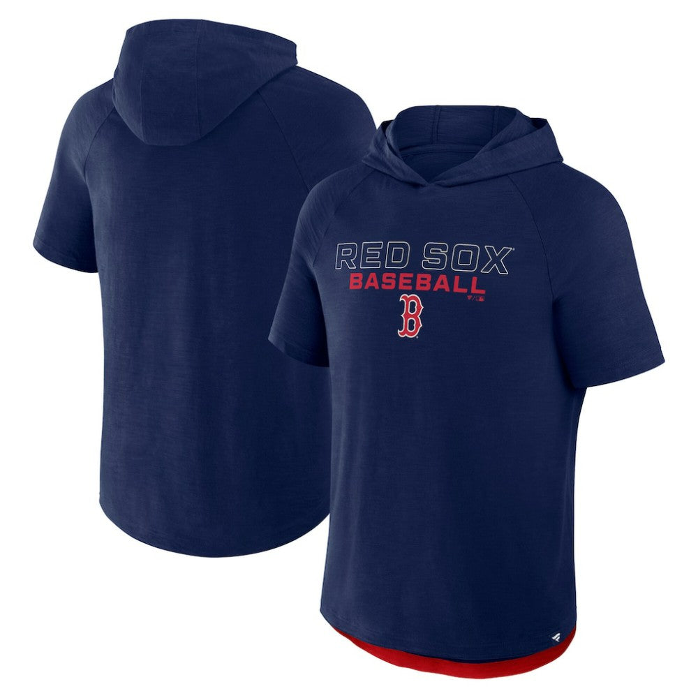 Boston Red Sox Fanatics Clubhouse Optimal Play Raglan Hoodie T-Shirt | MLB Sale
