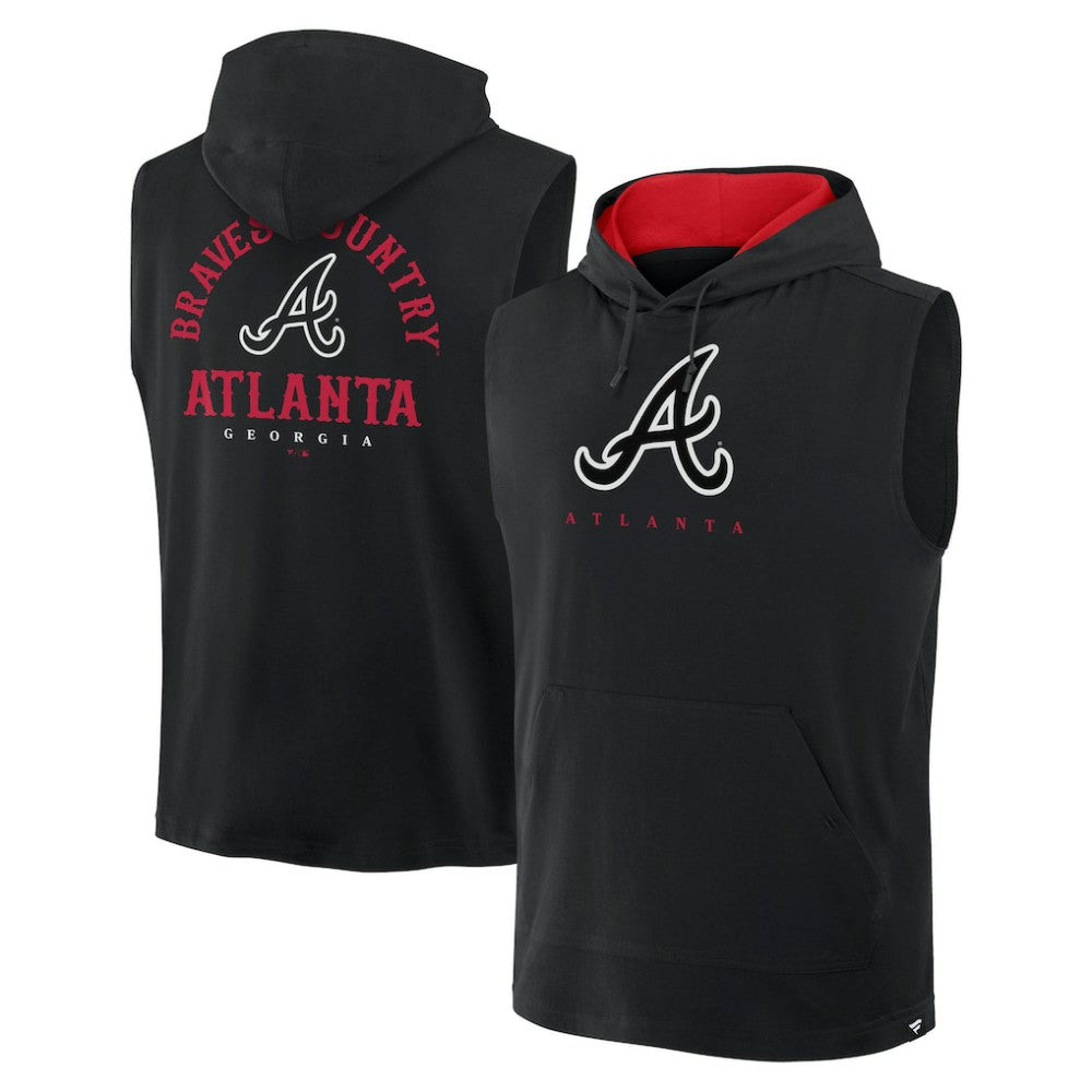 Atlanta Braves Fanatics Fire Speed Sleeveless Pullover Hoodie | MLB Discount