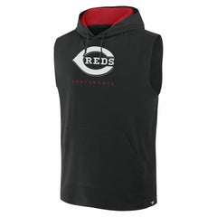 Cincinnati Reds Fanatics Fire Speed Sleeveless Pullover Hoodie | MLB On Sale