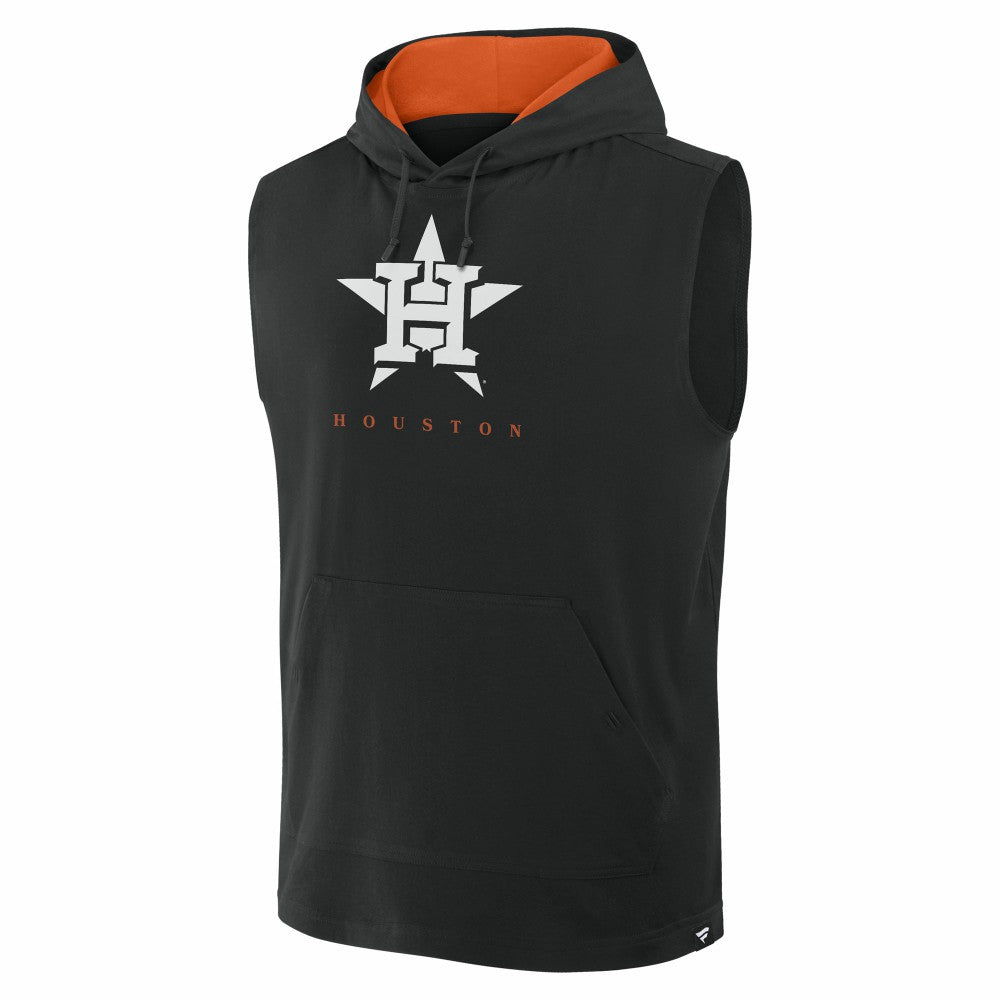 Houston Astros Fanatics Fire Speed Sleeveless Pullover Hoodie | MLB Discount