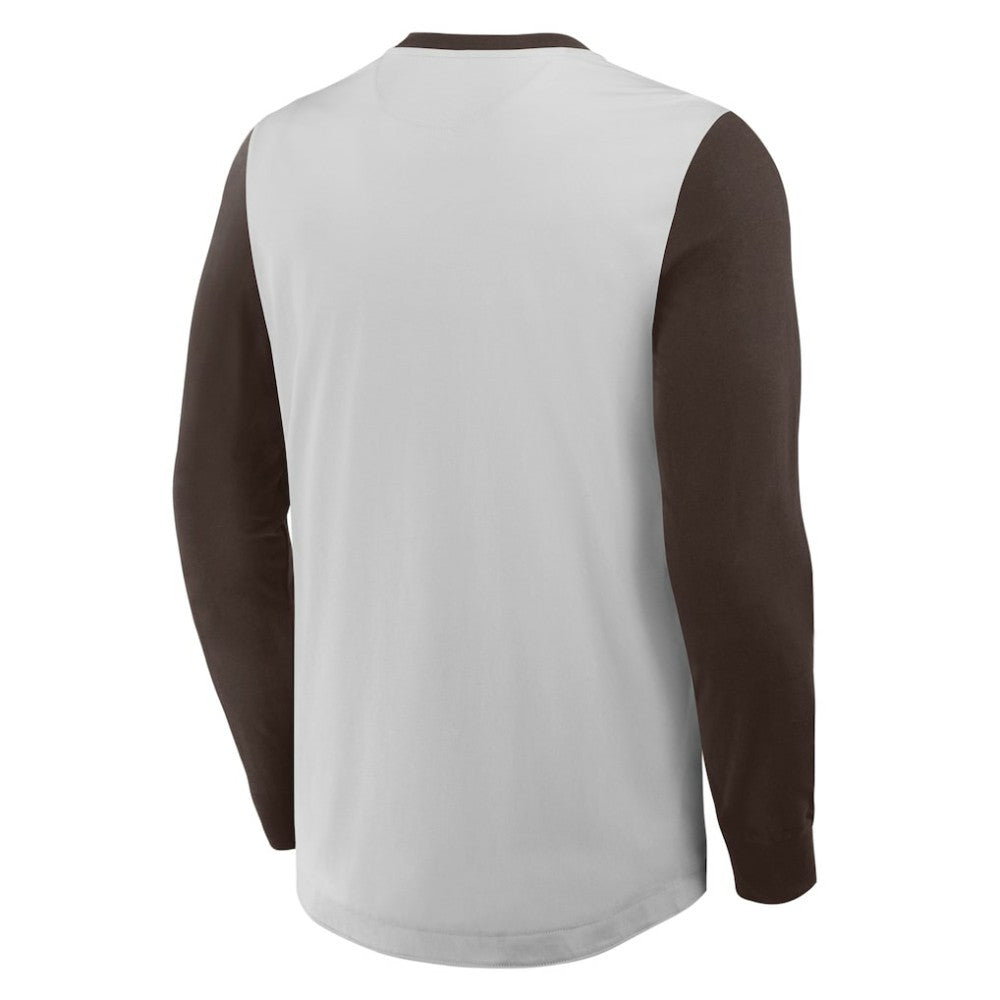 San Diego Padres Fanatics Clubhouse Long Sleeve Henley Shirt | MLB For sale