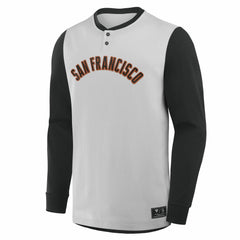 San Francisco Giants Fanatics Clubhouse Long Sleeve Henley Shirt | MLB On Sale