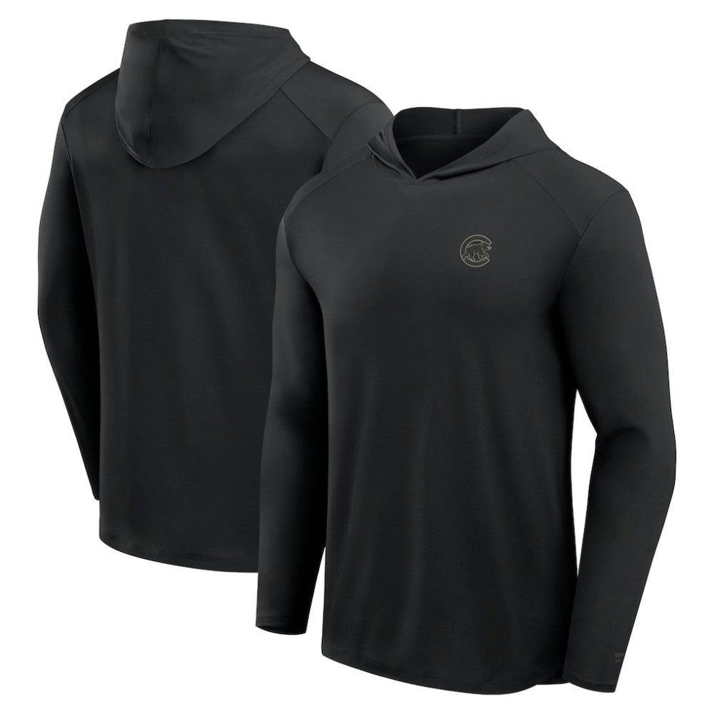 Chicago Cubs Fanatics Front Office Power Mono Long Sleeve Hoodie T-Shirt | MLB For sale