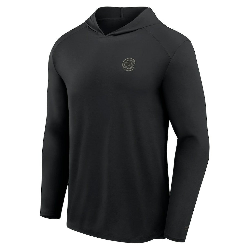 Chicago Cubs Fanatics Front Office Power Mono Long Sleeve Hoodie T-Shirt | MLB For sale