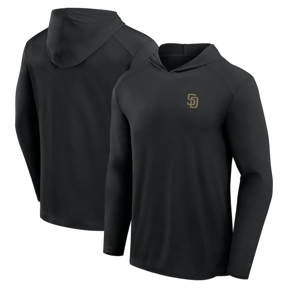 San Diego Padres Fanatics Front Office Power Mono Long Sleeve Hoodie T-Shirt | MLB On Sale