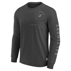 Baltimore Orioles Fanatics Elements Future Ground Tonal Info Long Sleeve T-Shirt | MLB Outlet
