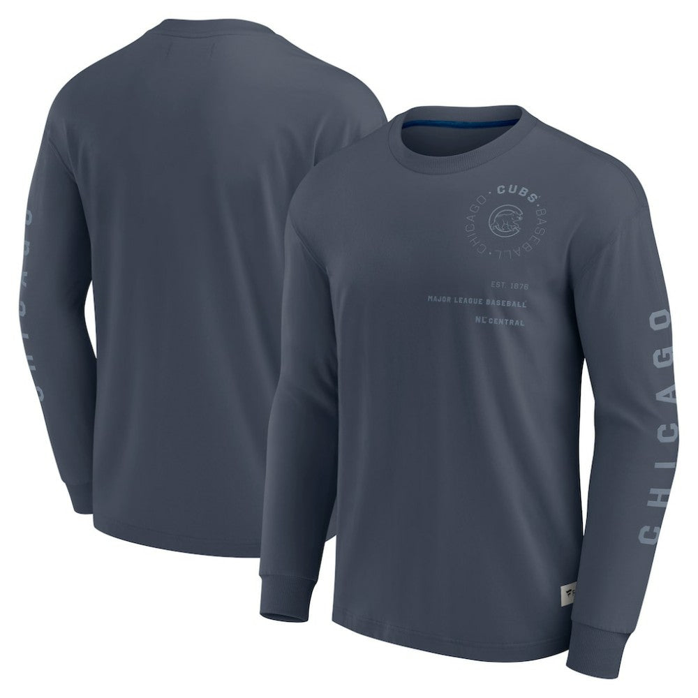 Chicago Cubs Fanatics Elements Future Ground Tonal Info Long Sleeve T-Shirt | MLB US