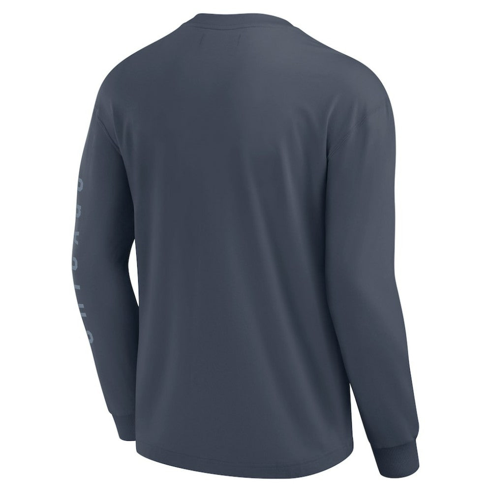 Chicago Cubs Fanatics Elements Future Ground Tonal Info Long Sleeve T-Shirt | MLB US