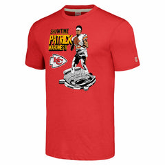 Kansas City Chiefs  Patrick Mahomes  Homage Unisex Caricature Player Tri-Blend T-Shirt