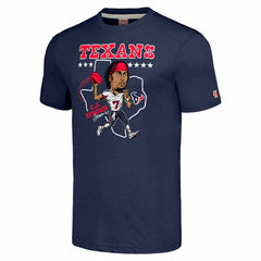 Houston Texans  C.J. Stroud  Homage Unisex Caricature Player Tri-Blend T-Shirt