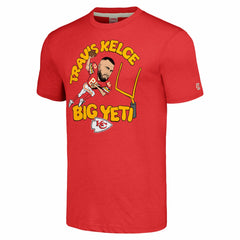 Kansas City Chiefs  Travis Kelce  Homage Unisex Caricature Player Tri-Blend T-Shirt
