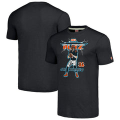 Cincinnati Bengals  Joe Burrow  Homage Unisex NFL Blitz Player Tri-Blend T-Shirt