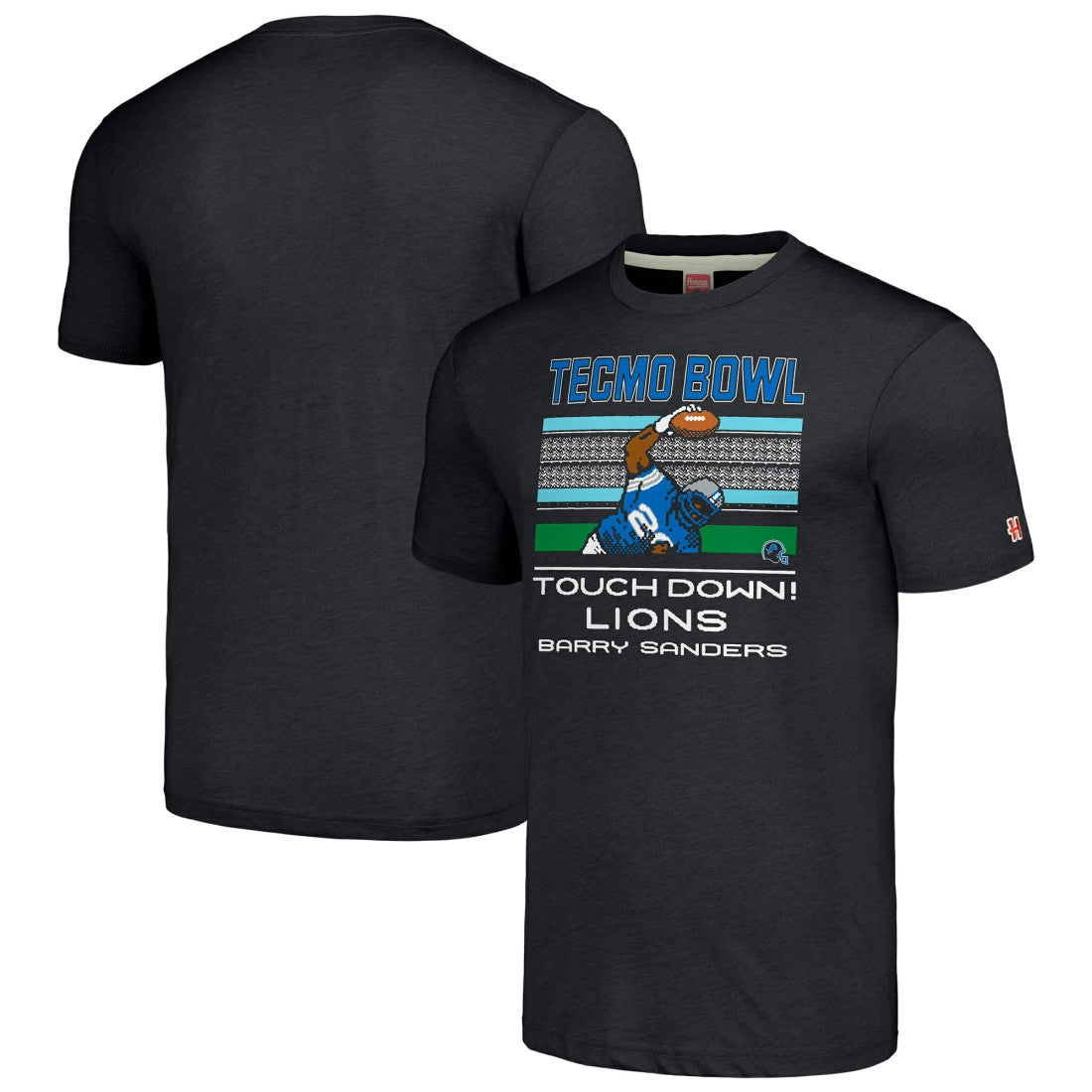 Detroit Lions  Barry Sanders  Homage Unisex Tecmo Bowl Retired Player Graphic Tri-Blend T-Shirt