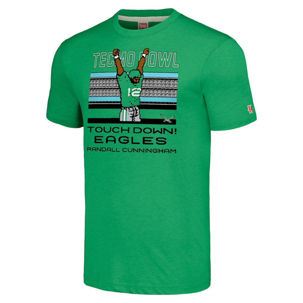 Philadelphia Eagles  Randall Cunningham  Homage Unisex Tecmo Bowl Retired Player Graphic Tri-Blend T-Shirt