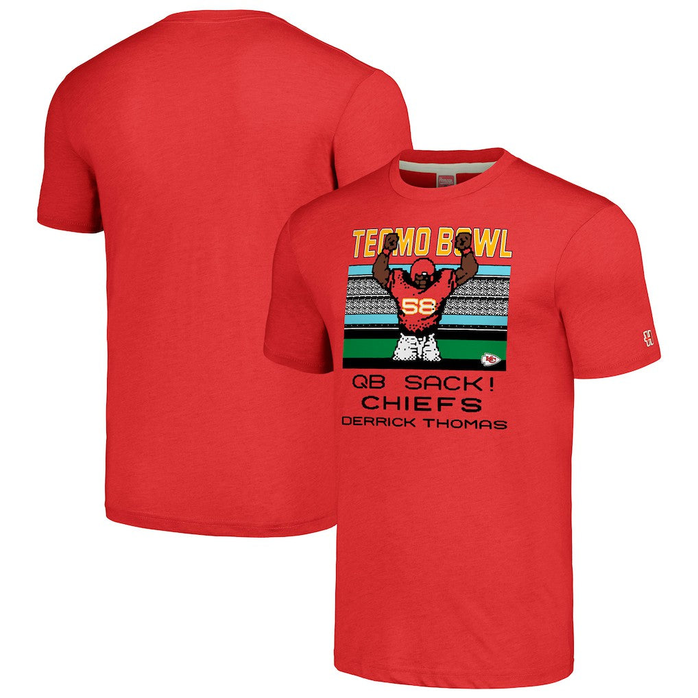 Kansas City Chiefs  Derrick Thomas  Homage Unisex Tecmo Bowl Retired Player Graphic Tri-Blend T-Shirt