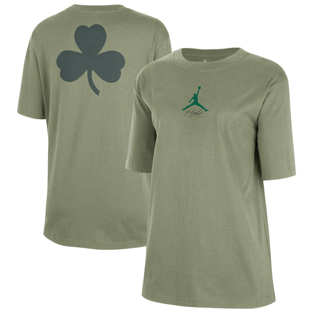 Boston Celtics Jordan Brand Women's Courtside Statement Edition Boyfriend T-Shirt Outlet