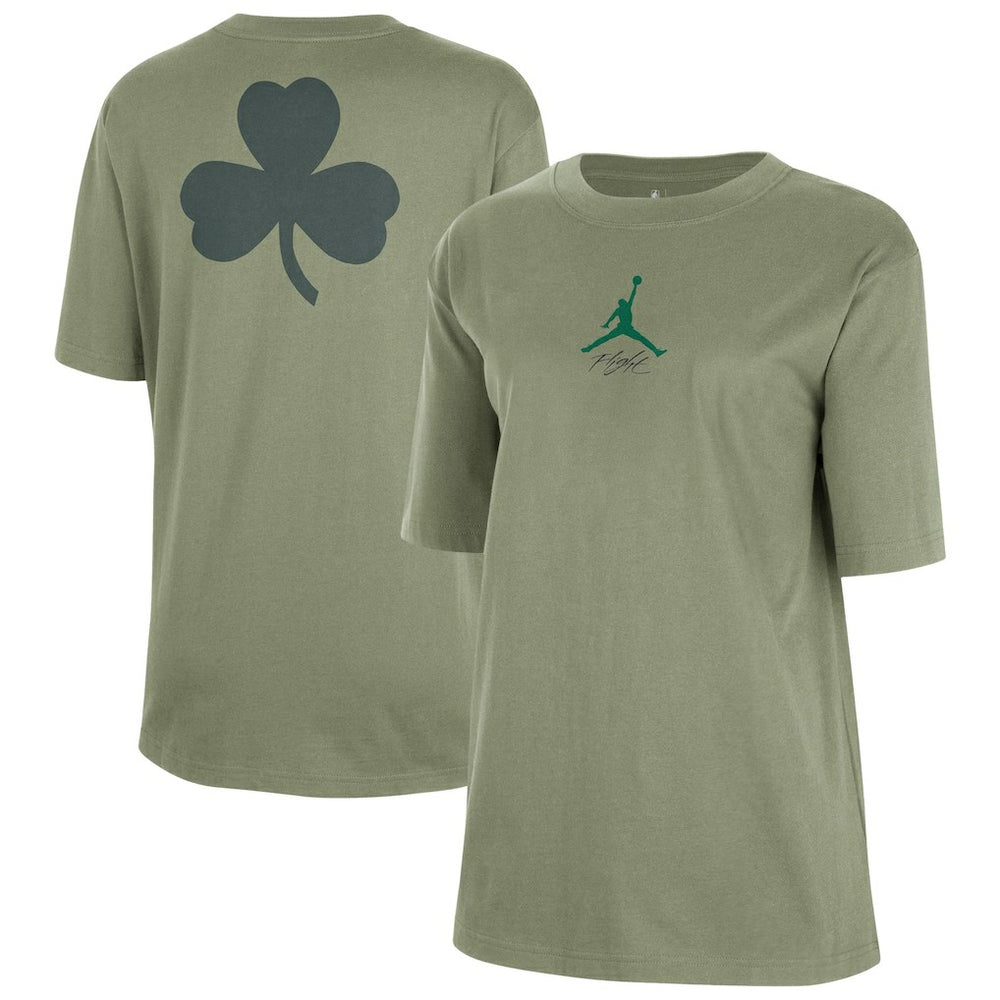 Boston Celtics Jordan Brand Women's Courtside Statement Edition Boyfriend T-Shirt Outlet