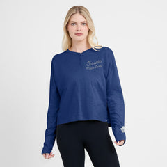 Toronto Maple Leafs Fanatics Women's Oversized All Out Effort Long Sleeve Henley T-Shirt Sale