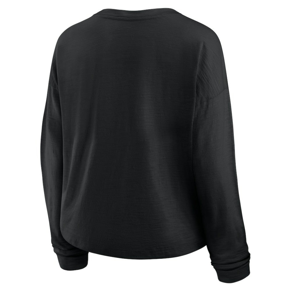 Vegas Golden Knights Fanatics Women's Oversized All Out Effort Long Sleeve Henley T-Shirt Discount