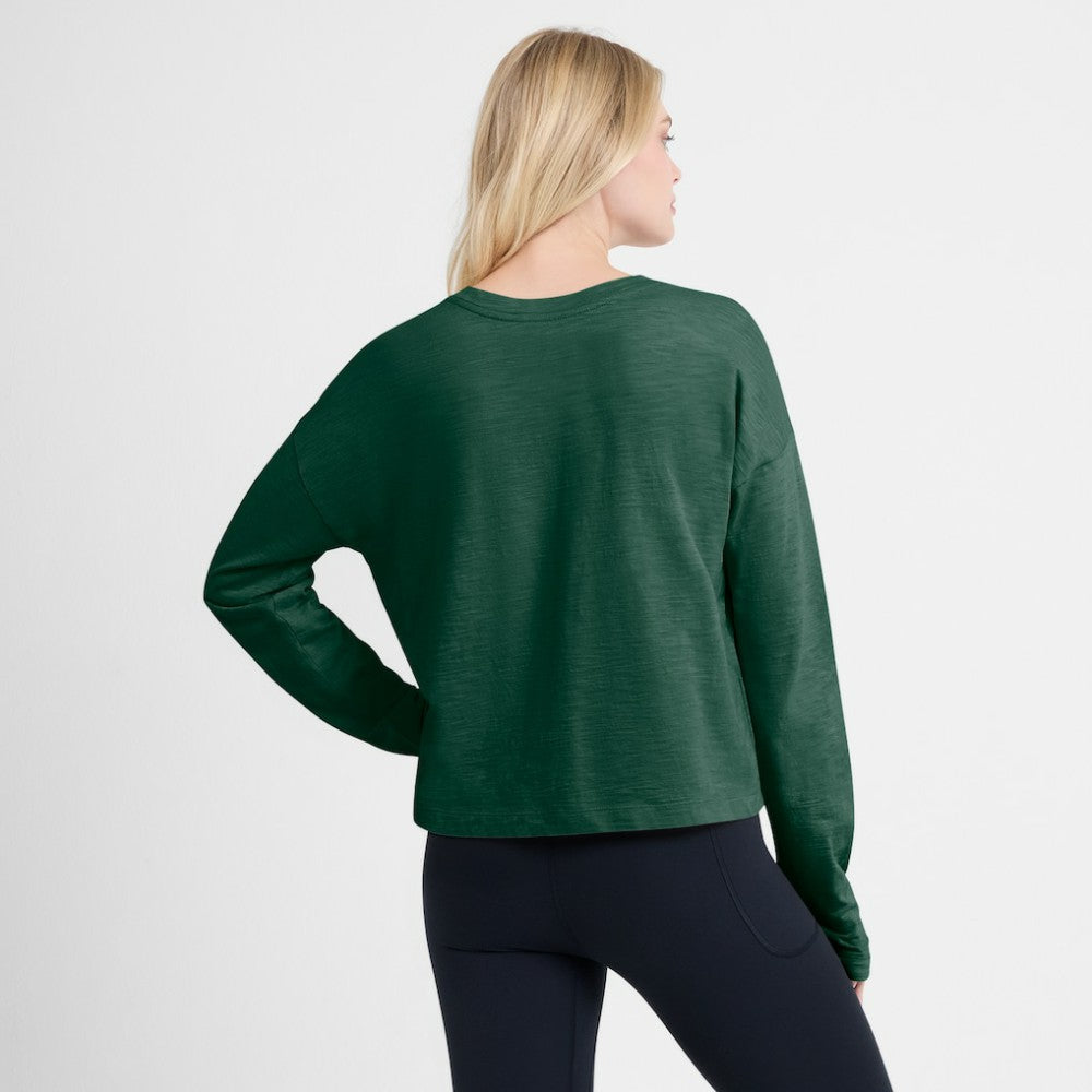 Minnesota Wild Fanatics Women's Oversized All Out Effort Long Sleeve Henley T-Shirt On Sale