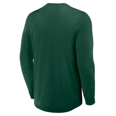 Minnesota Wild Fanatics Adrenaline Push Long Sleeve Henley Shirt On Sale
