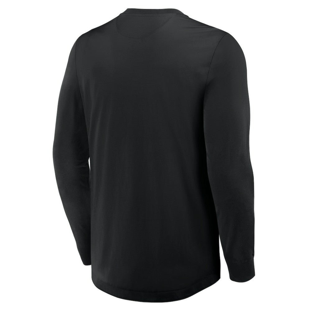 Boston Bruins Fanatics Adrenaline Push Long Sleeve Henley Shirt Sale