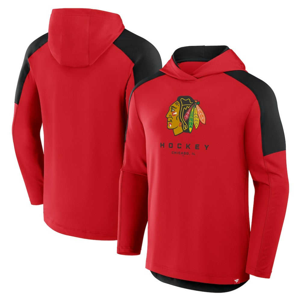 Chicago Blackhawks Fanatics Meta Game Transitional Pullover Hoodie Outlet