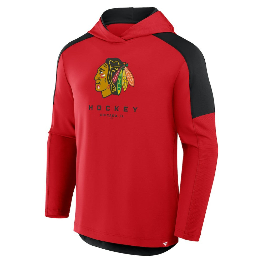 Chicago Blackhawks Fanatics Meta Game Transitional Pullover Hoodie Outlet