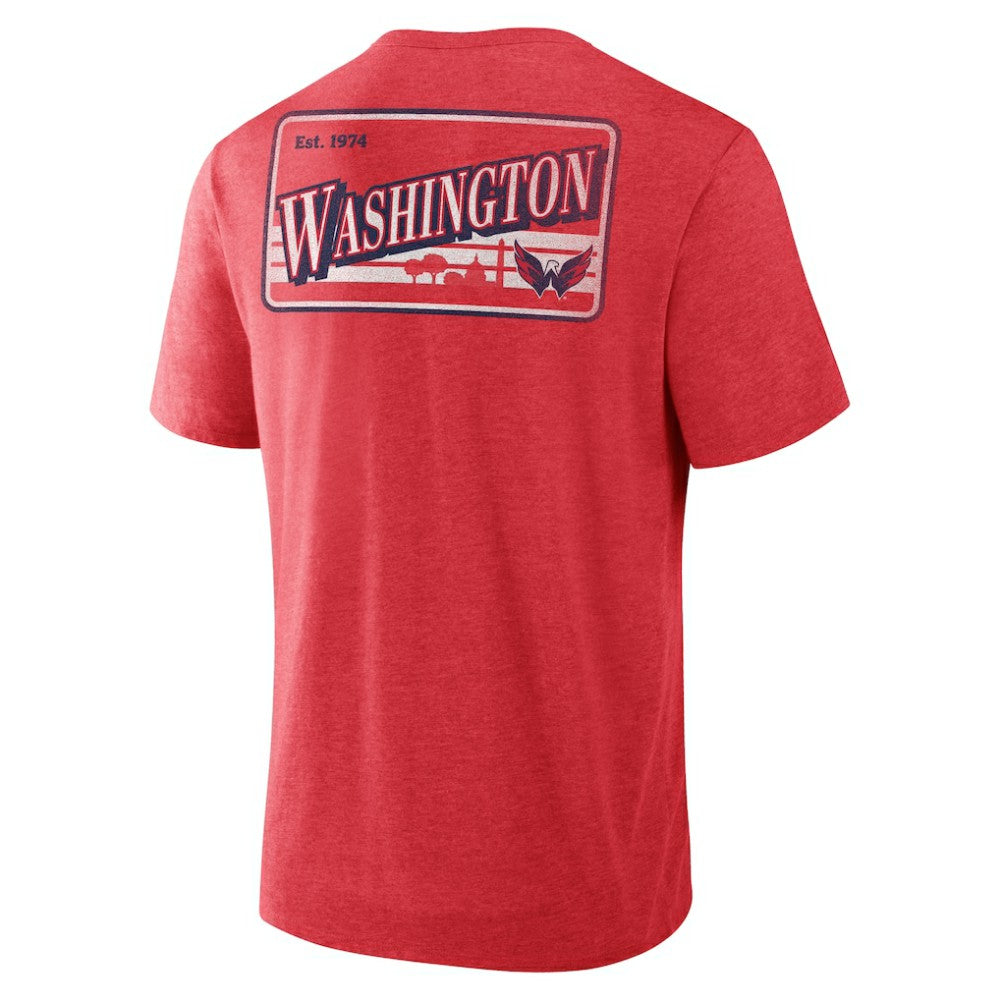 Washington Capitals Fanatics Fan Lanes Tri-Blend T-Shirt On Sale
