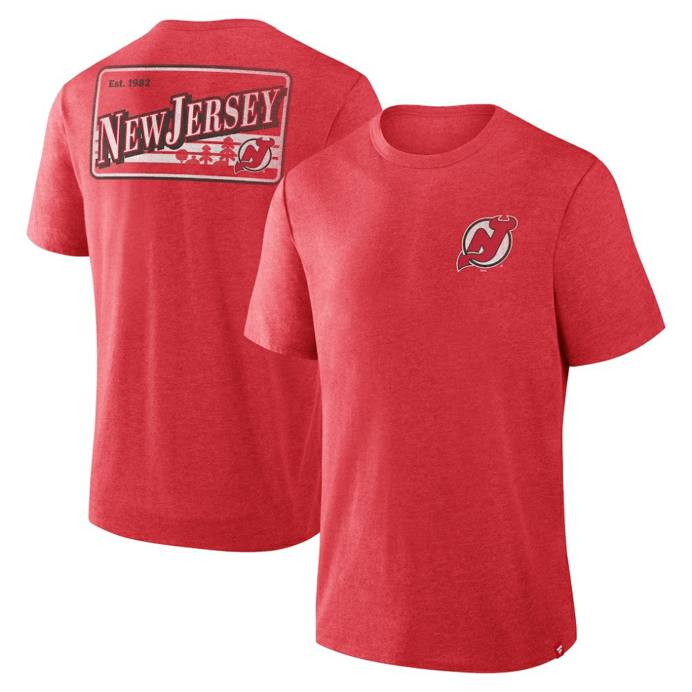 New Jersey Devils Fanatics Fan Lanes Tri-Blend T-Shirt Outlet