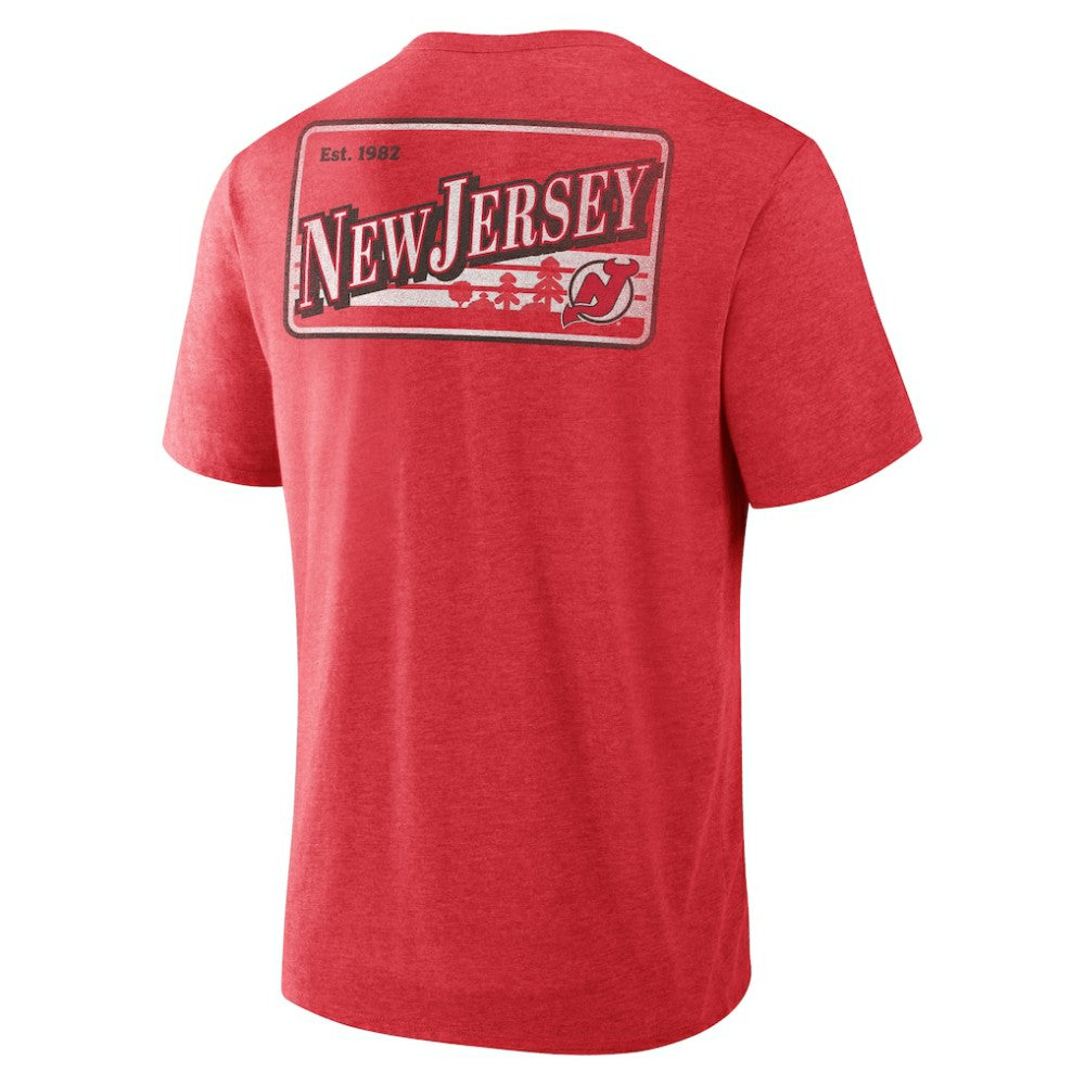 New Jersey Devils Fanatics Fan Lanes Tri-Blend T-Shirt Outlet