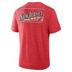 New Jersey Devils Fanatics Fan Lanes Tri-Blend T-Shirt Discount