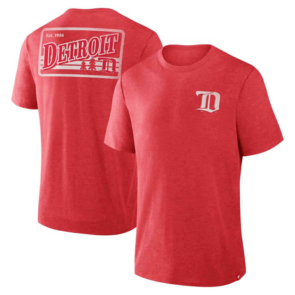 Detroit Red Wings Fanatics Fan Lanes Tri-Blend T-Shirt For Sale