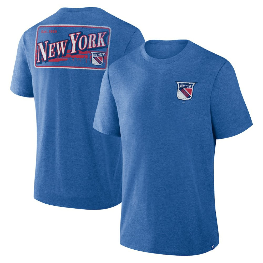 New York Rangers Fanatics Fan Lanes Tri-Blend T-Shirt Sale