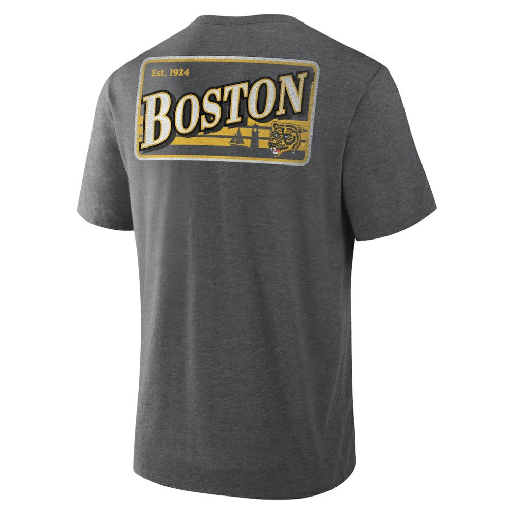 Boston Bruins Fanatics Fan Lanes Tri-Blend T-Shirt For Sale