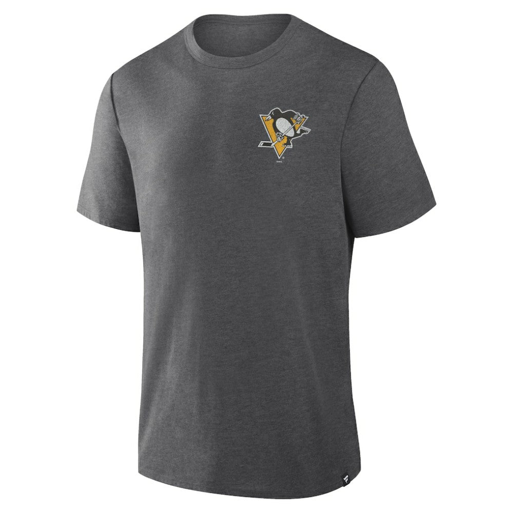 Pittsburgh Penguins Fanatics Fan Lanes Tri-Blend T-Shirt On Sale