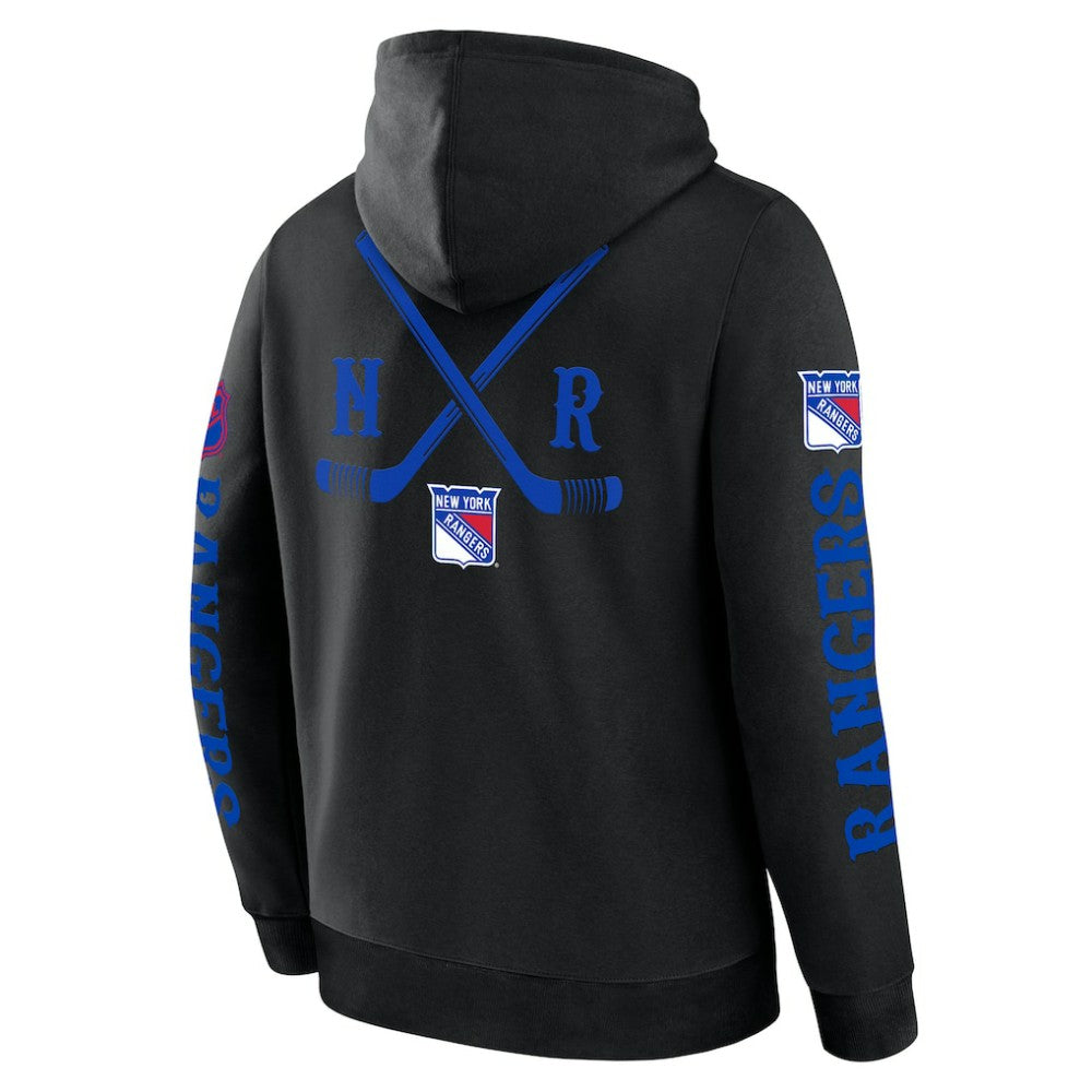 New York Rangers Fanatics Big City Legacy Fleece Pullover Hoodie Discount